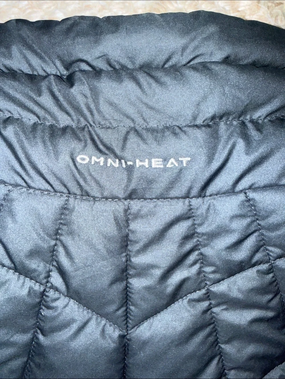 Columbia Sportswear Womens Vest Small Black Zip Omni Heat Jacket Puffer